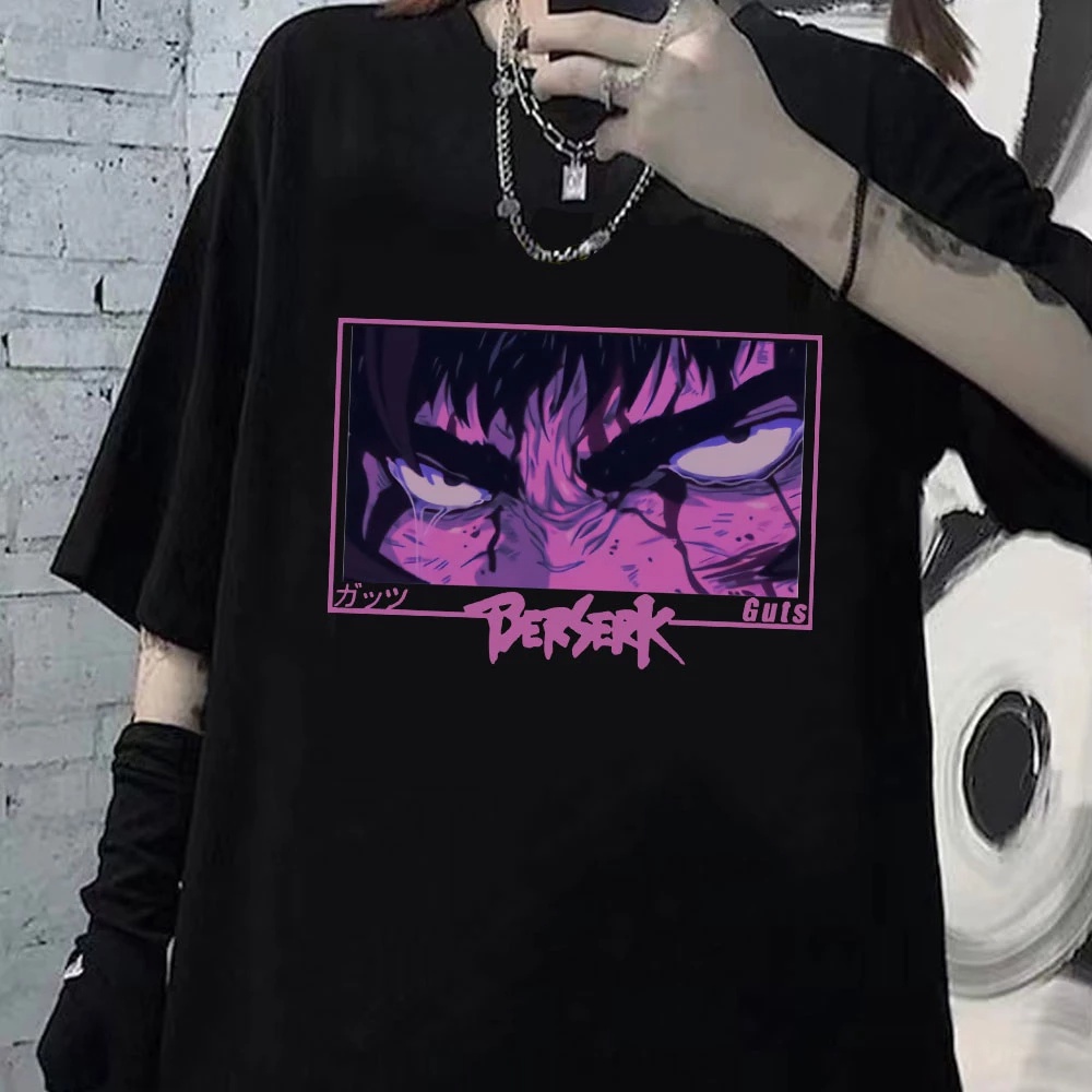 Camiseta Basica Camisa Guts Eyes Anger Berserk Anime Unissex Shopee