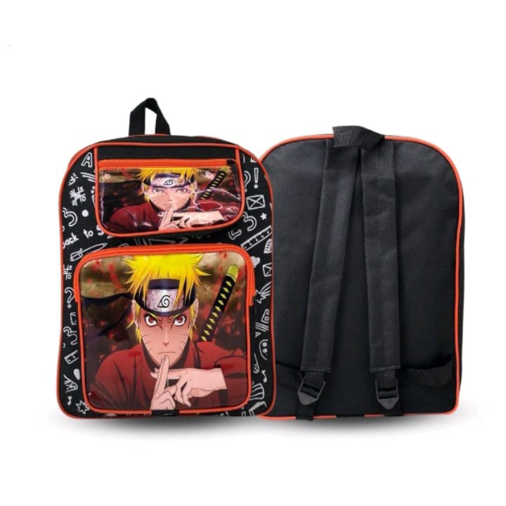 Mochila Infantil Escolar De Costas Naruto Personagem Menino Shopee