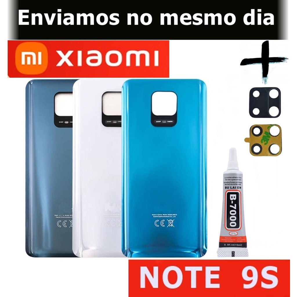 Tampa Traseira Em Vidro Para Redmi Note S Lente E Adesivo Cola