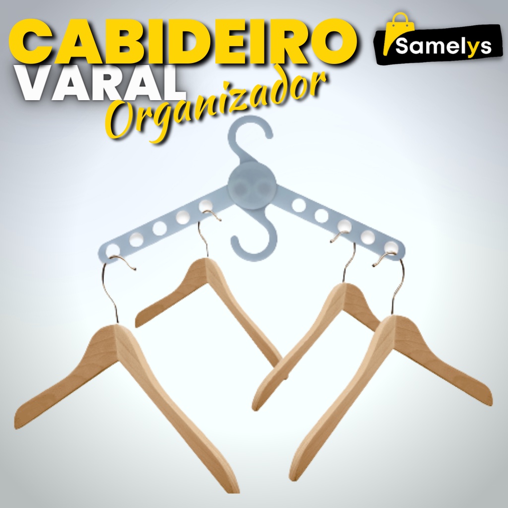 Varal Organizador Cabideiro Mulfuncional Shopee Brasil