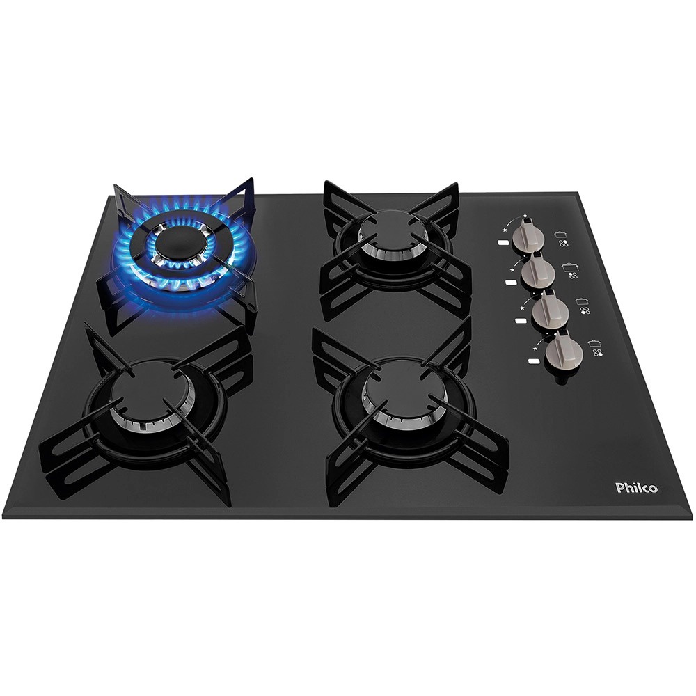 Cooktop Philco Cook Chef 4 Bocas Preto Bivolt Shopee Brasil