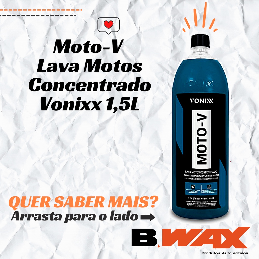 Moto V Lava Motos Concentrado Vonixx 1 5L Shopee Brasil