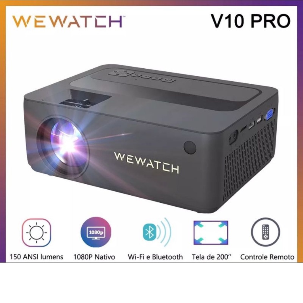 Projetor Wewatch V Pro Wi Fi Bluetooth Full Hd P Shopee Brasil