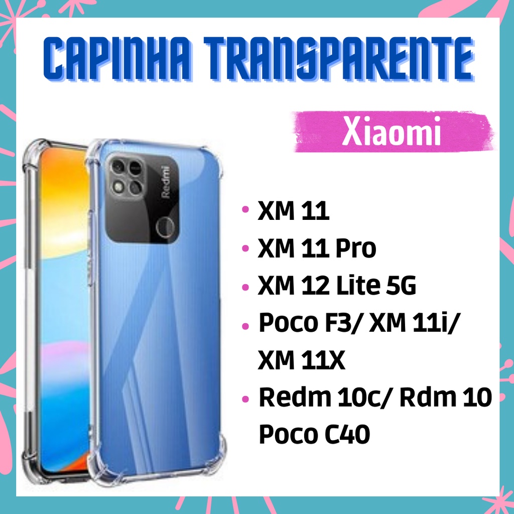 Capinha Transparente Anti Impacto Xiaomi Xm Xm Pro Xm Lite