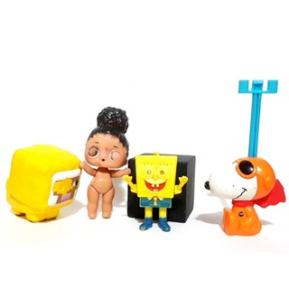 Kit Itens Bob Esponja Snoopy Todos Avarias Cm Bonecos