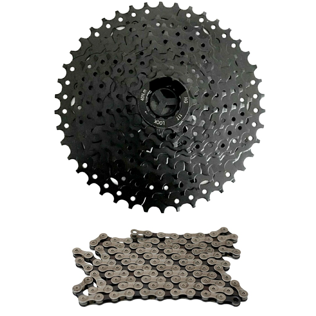 Kit Cassete K7 9v 11 40 Veloforce Corrente Bicicleta Shopee Brasil