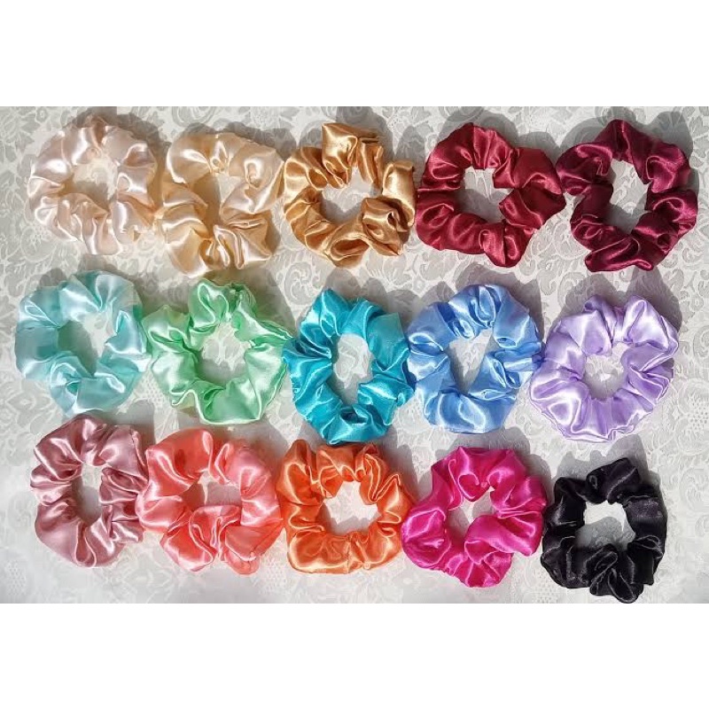 Kit 50 Xuxinhas De Cetim Xuxa Scrunchie Cetim Shopee Brasil