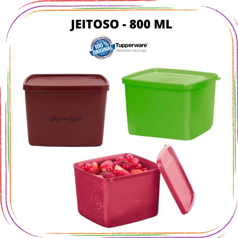 Tupperware Jeitoso 800 Ml Shopee Brasil