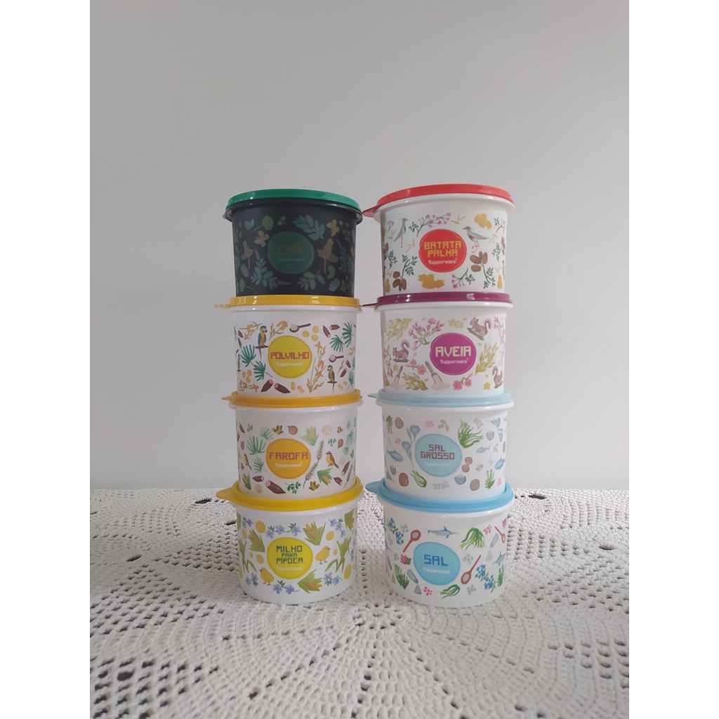 Linha Floral Mantimentos Tupperware L Shopee Brasil