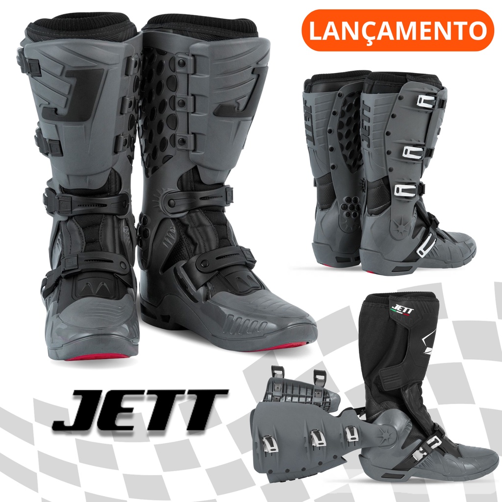 Bota Para Piloto Motocross Velocross Masculina E Feminina Articulada