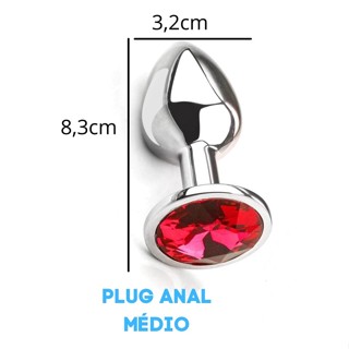 Plug anal e Vaginal Aço Inox Masturbador Masculino Feminino Escolha