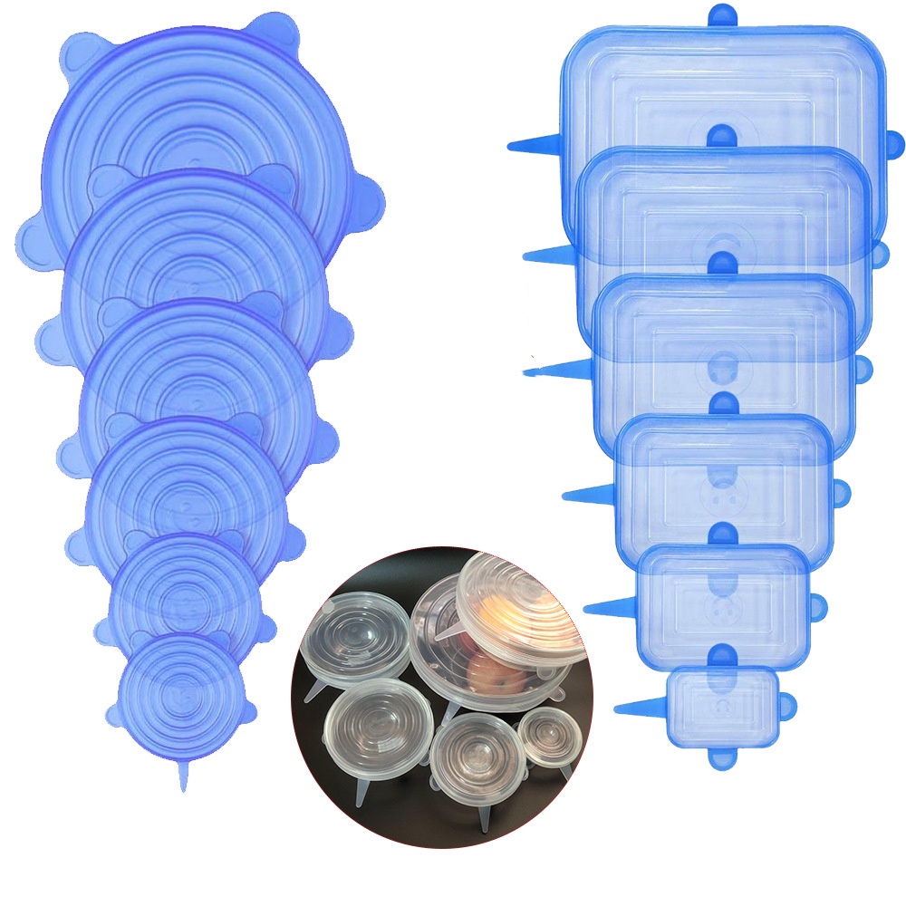 Kit Tampas Tampa Silicone Elastica Reutiliz Vel El Stica Para Potes