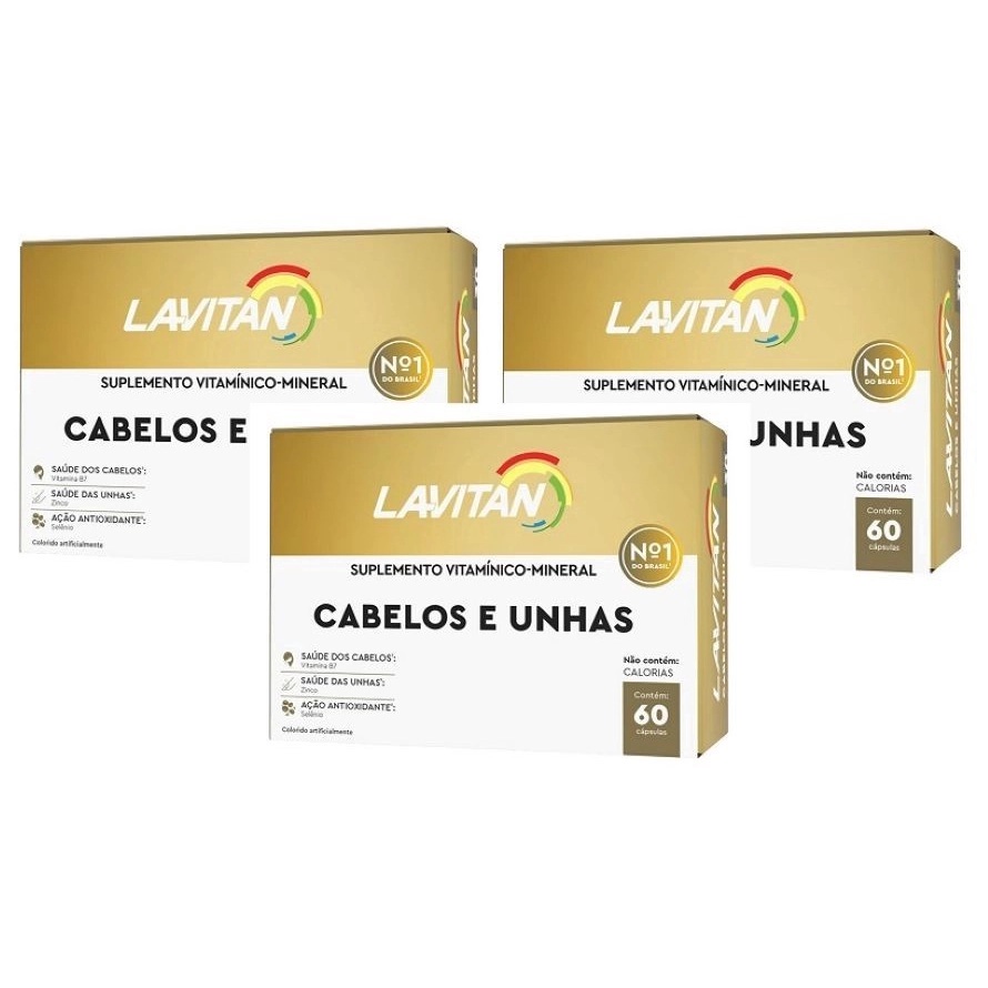 Kit Lavitan Hair Cabelos E Unhas C Psulas Unidades Cimed