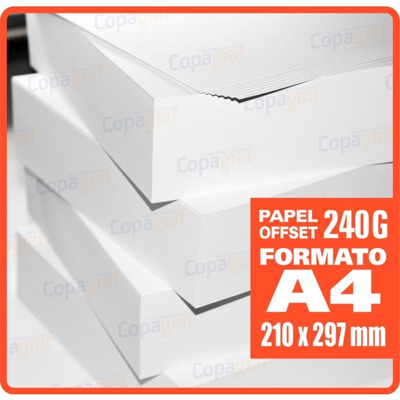 Papel Offset 240g Tam A4 Pct C 50 Folhas Shopee Brasil