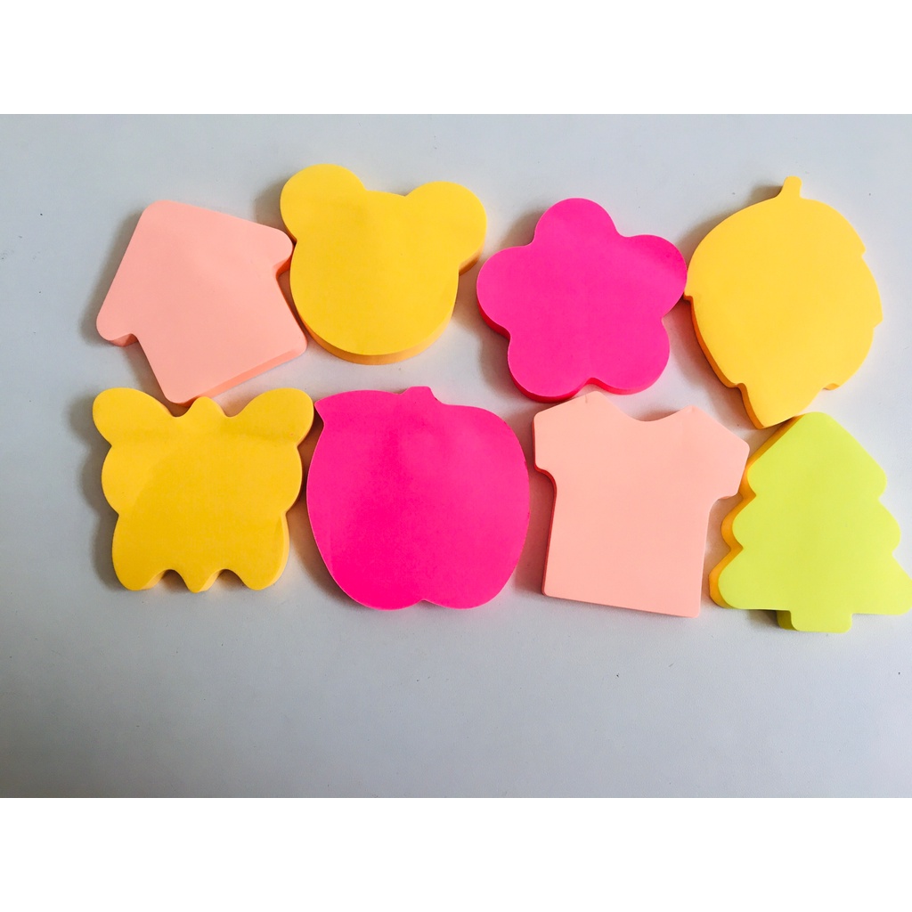 Bloco Auto Adesivo Tipo Post It 80 Folhas Recado Lembrete Shopee