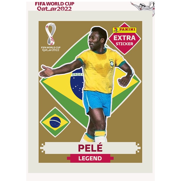 Figurinha PELÉ LEGEND DOURADA EXCLUSIVA Shopee Brasil