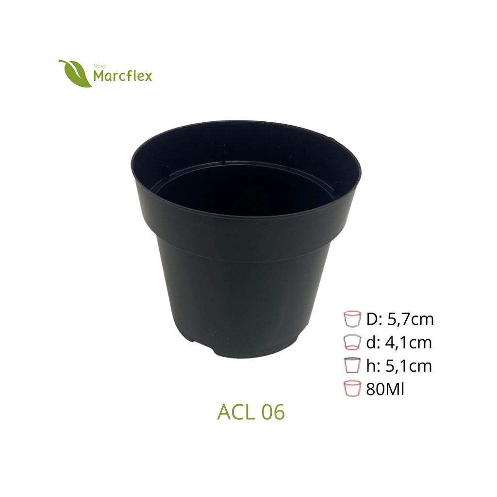 Kit C Pote Liso Preto Para Plantas Flores E Temperos Shopee