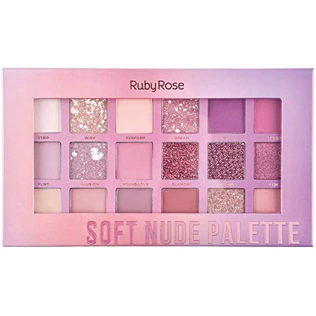 Ruby Rose Paleta De Sombras Soft Nude Palette Shopee Brasil