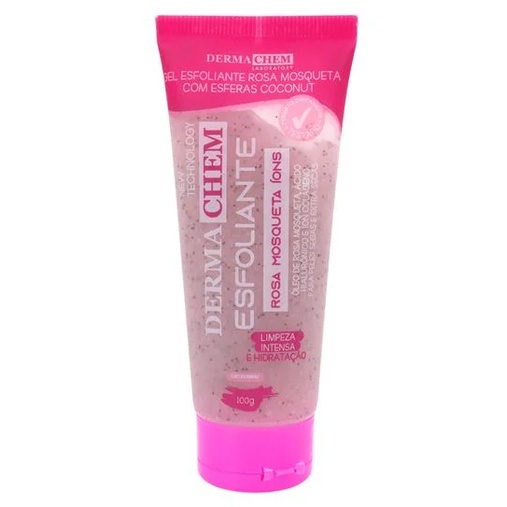 Gel Esfoliante Facial Rosa Mosqueta Esferas Coconut Dermachem