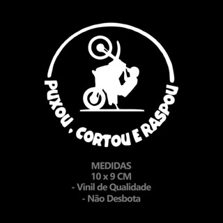 Adesivo Redondo Puxou Cortou E Raspou Cm Shopee Brasil