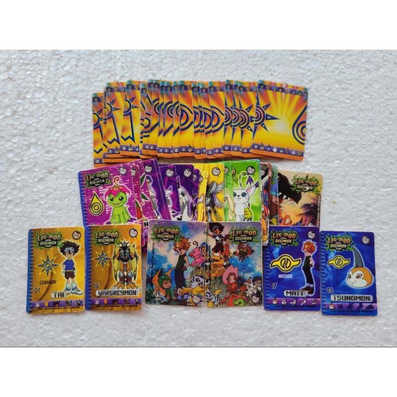 Cole O Completa Tazos Cards Digimon Elma Chips Escorrega O Pre O