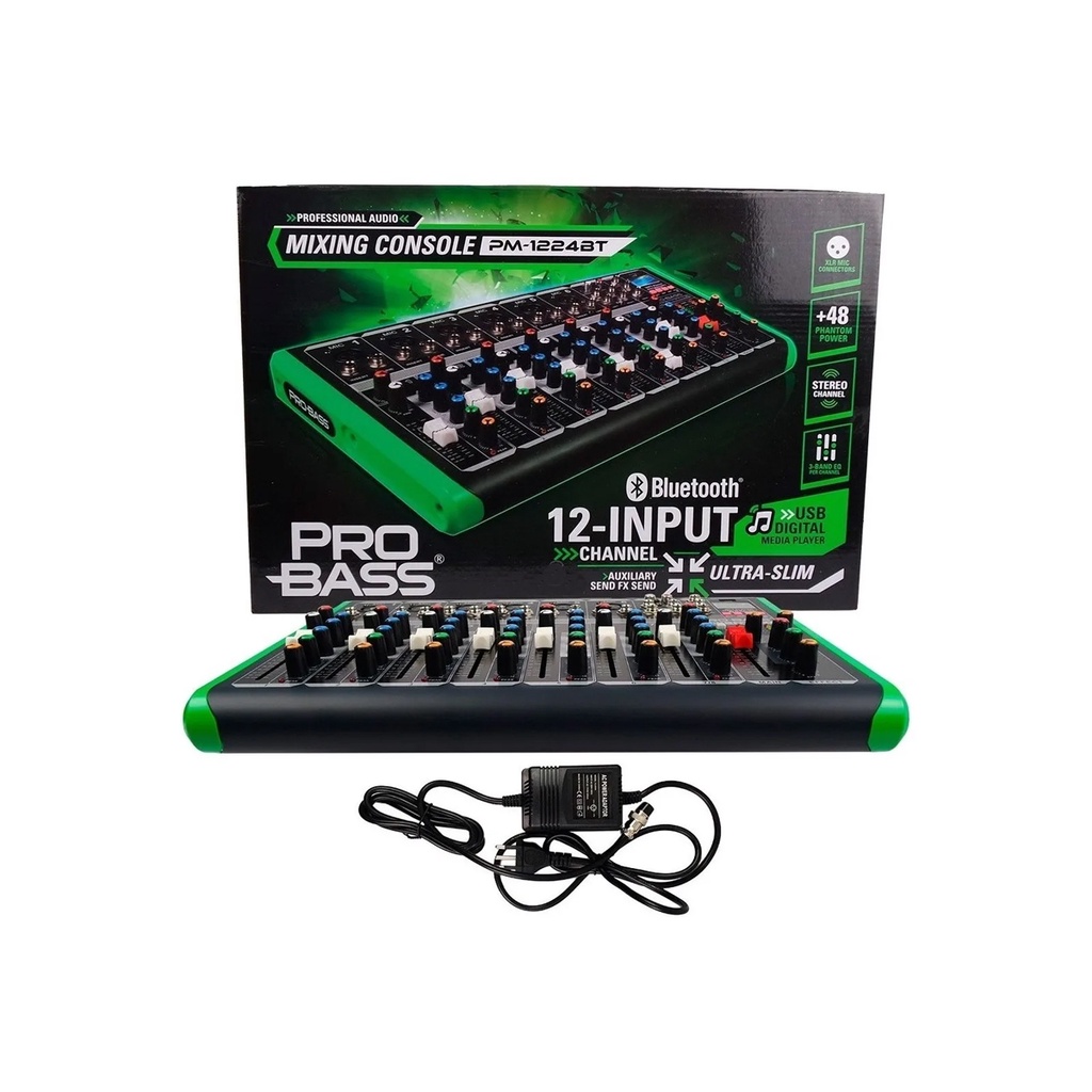 Mesa De Som Pro Bass Canais Mixer Pm Usb Bluetooth Shopee Brasil