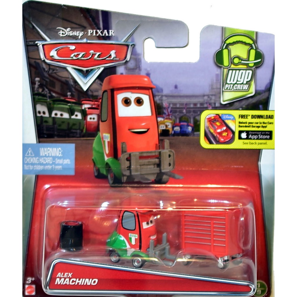 Disney Cars Alex Machino Pitty Equipe Francesco Bernoulli Wgp