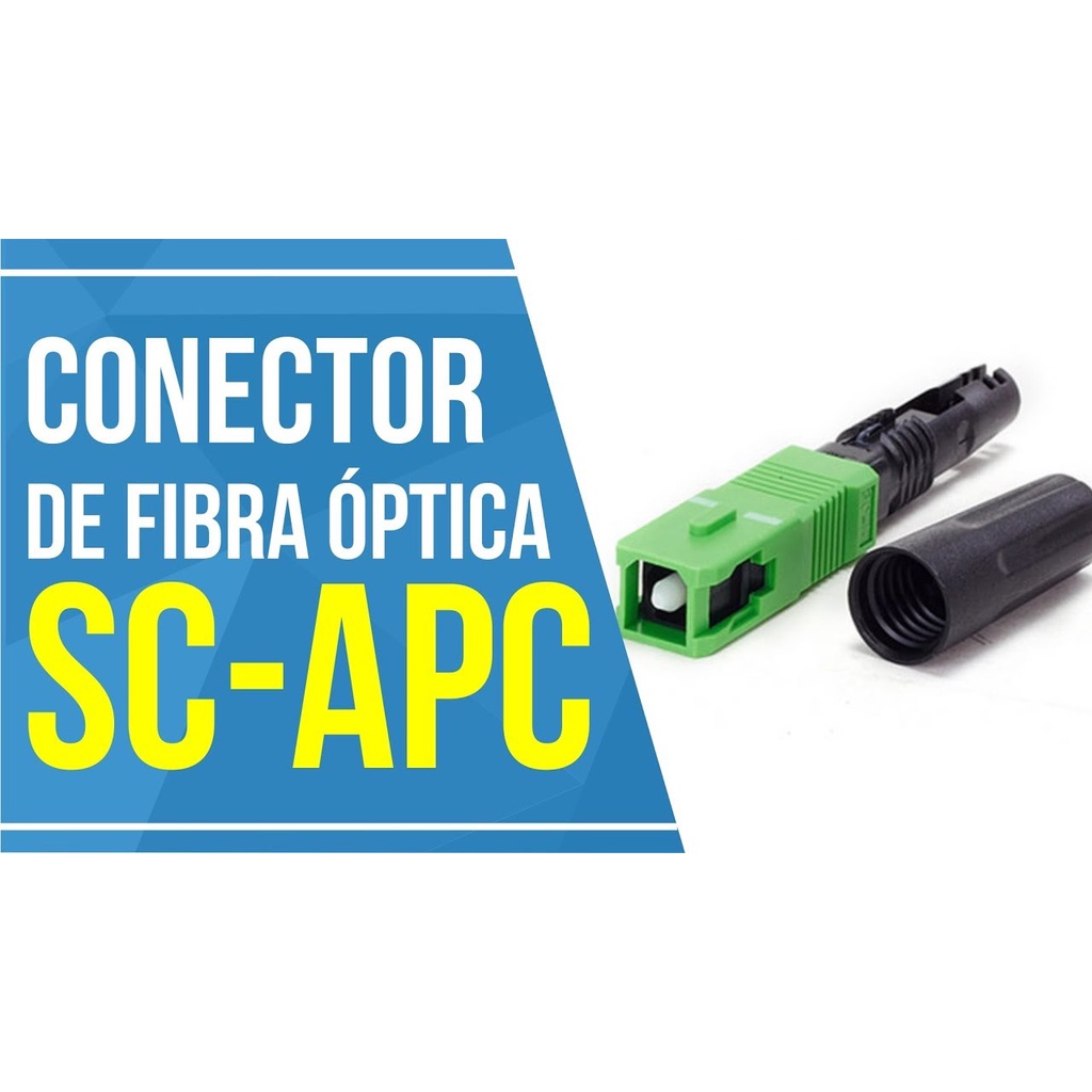 Fast Conector SC APC Rosca Verde Kit 5 Unidades Shopee Brasil