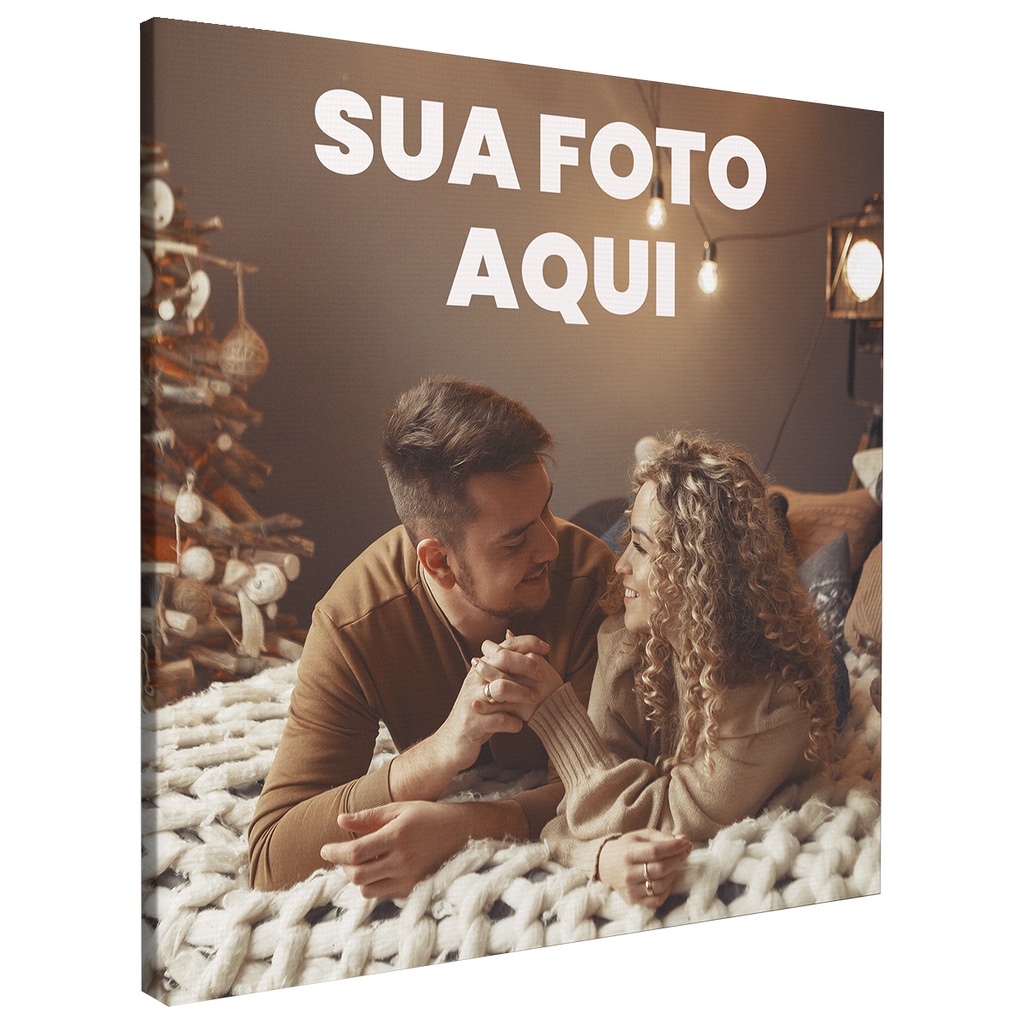 Quadro Decorativo 20x20 Personalizado Sua Foto Imagem Escorrega O