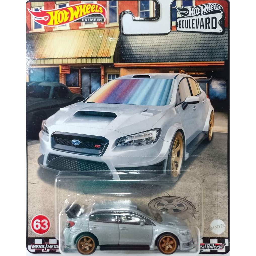 Miniatura Subaru Wrx Sti Hw Premium Boulevard Hot Wheels Mattel Escorrega O