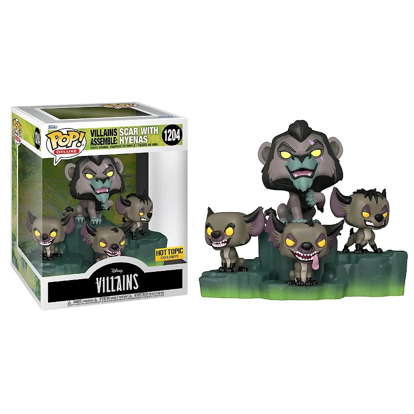 Funko Pop Scar With Hyenas The Lion King Hot Topic Shopee Brasil