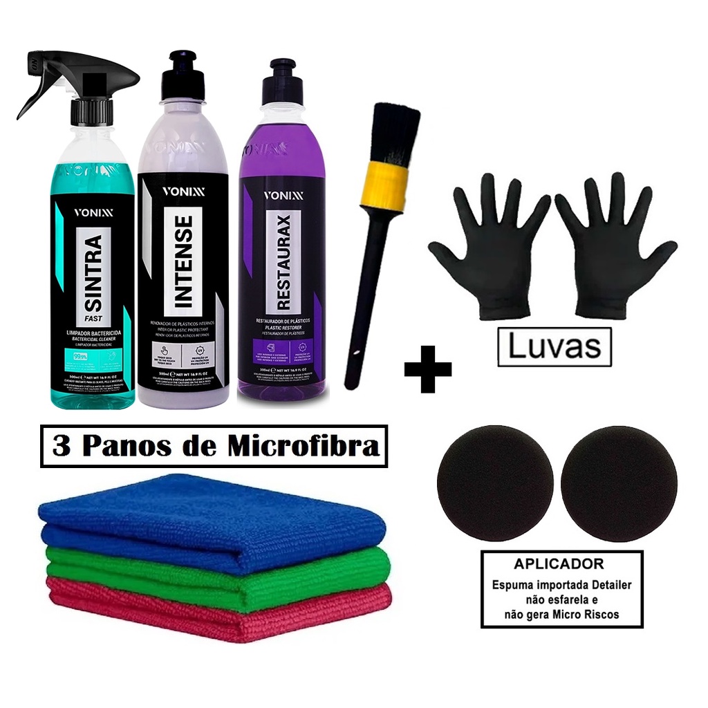 Kit Tratamento Plastico Interno Sintra Fast Apc Intense Revitalizador