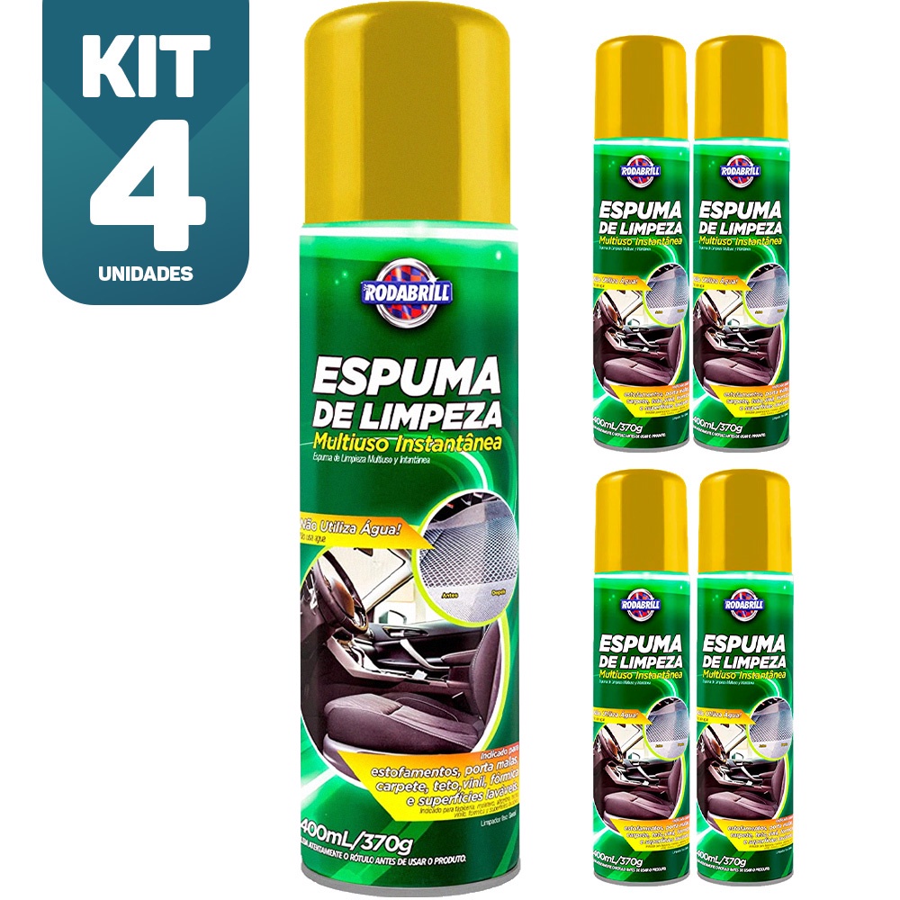 Kit X Espuma Magica Limpeza Multiuso A Seco Lava Seco Carro Shopee