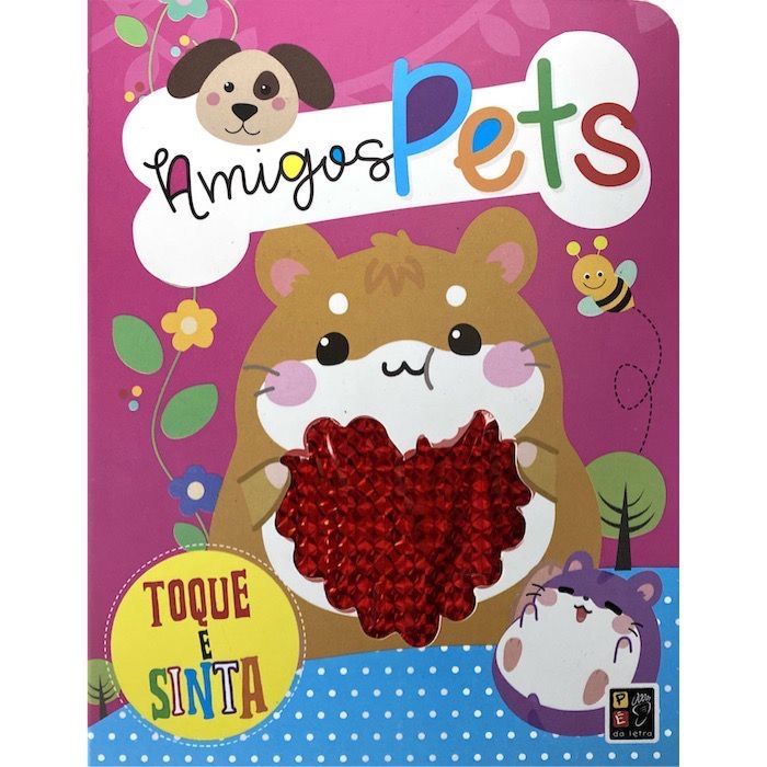 Toque E Sinta Amigos Pets Livro Infantil Cartonado Sensorial