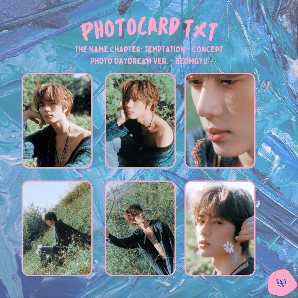 PHOTOCARD TXT TOMORROW X TOGETHER THE NAME CHAPTER TEMPTATION