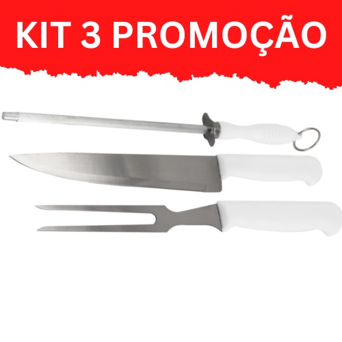 Kit Grill Redondo Pe As Faca Chaira E Garfo Escorrega O Pre O