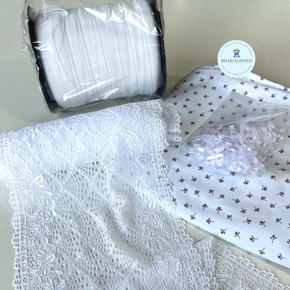 Mini Kit Para Calcinhas Lingerie Vies Renda Microfibra Poliamida