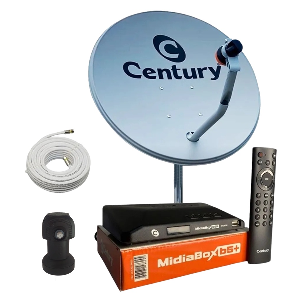 Kit Receptor Midiabox Banda C Ku Century Shopee Brasil