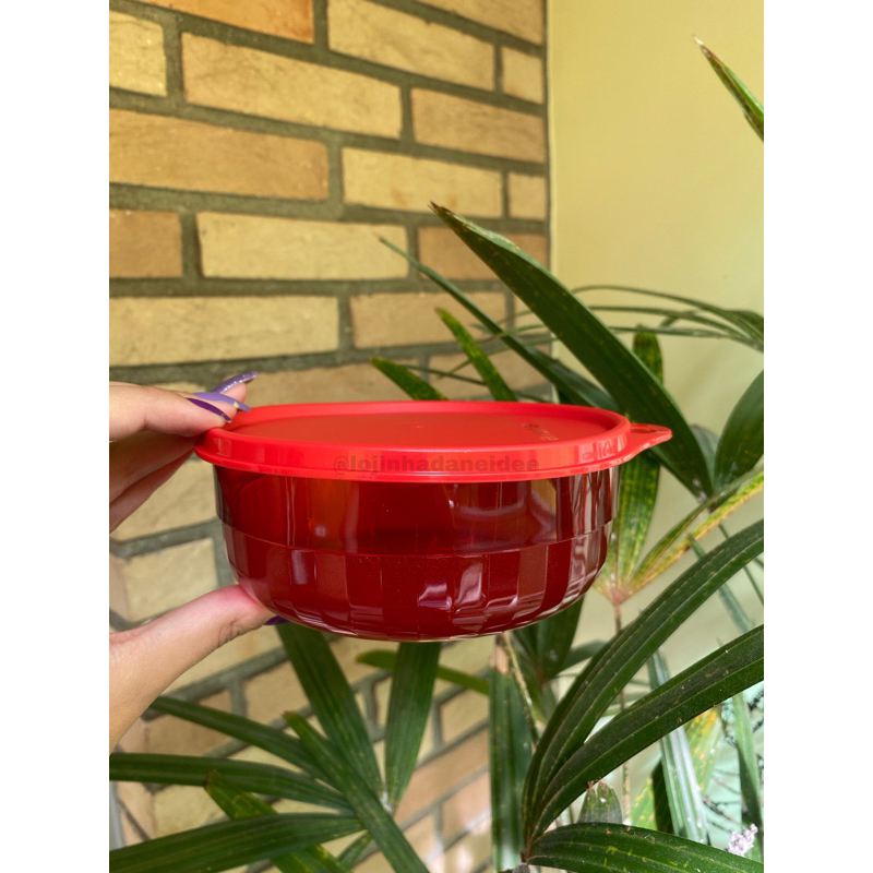 Tupperware Tigela Premier Ml Em Policarbonato Vermelha Shopee Brasil