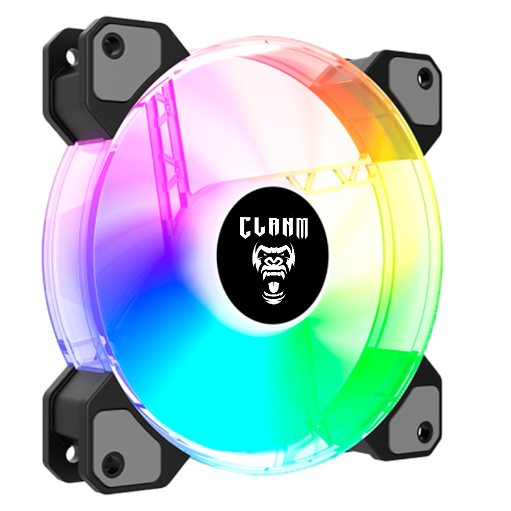 Kit 3 Fans VEX Clanm ARGB 120MM 1100RPM Controlavel 3PIN