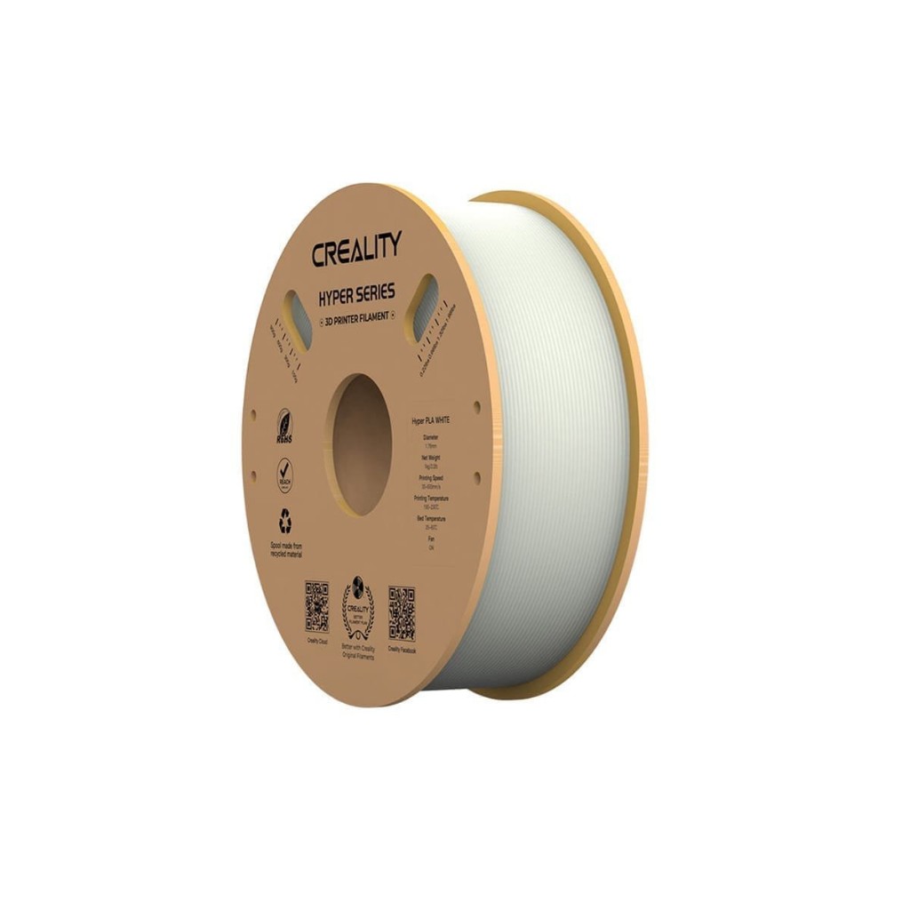 Filamento PLA Branco Creality Hyper Series 1KG Original