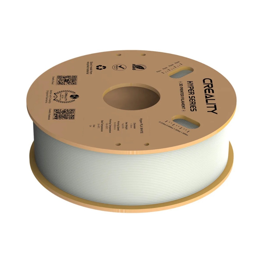 Filamento PLA Branco Creality Hyper Series 1KG Original