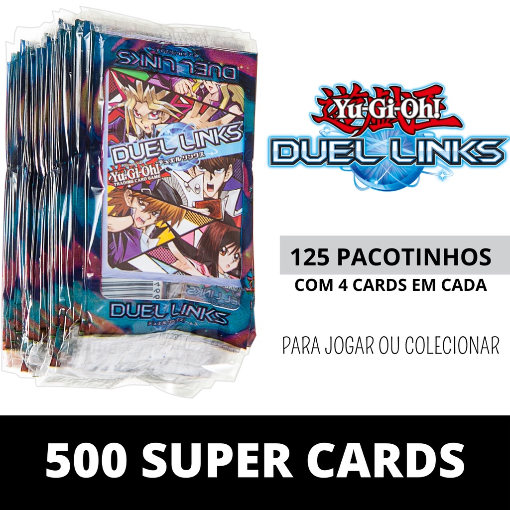 125 Pacotinhos De Cards Yu Gi Oh C 4 Unidades Cada Total 500 Cards