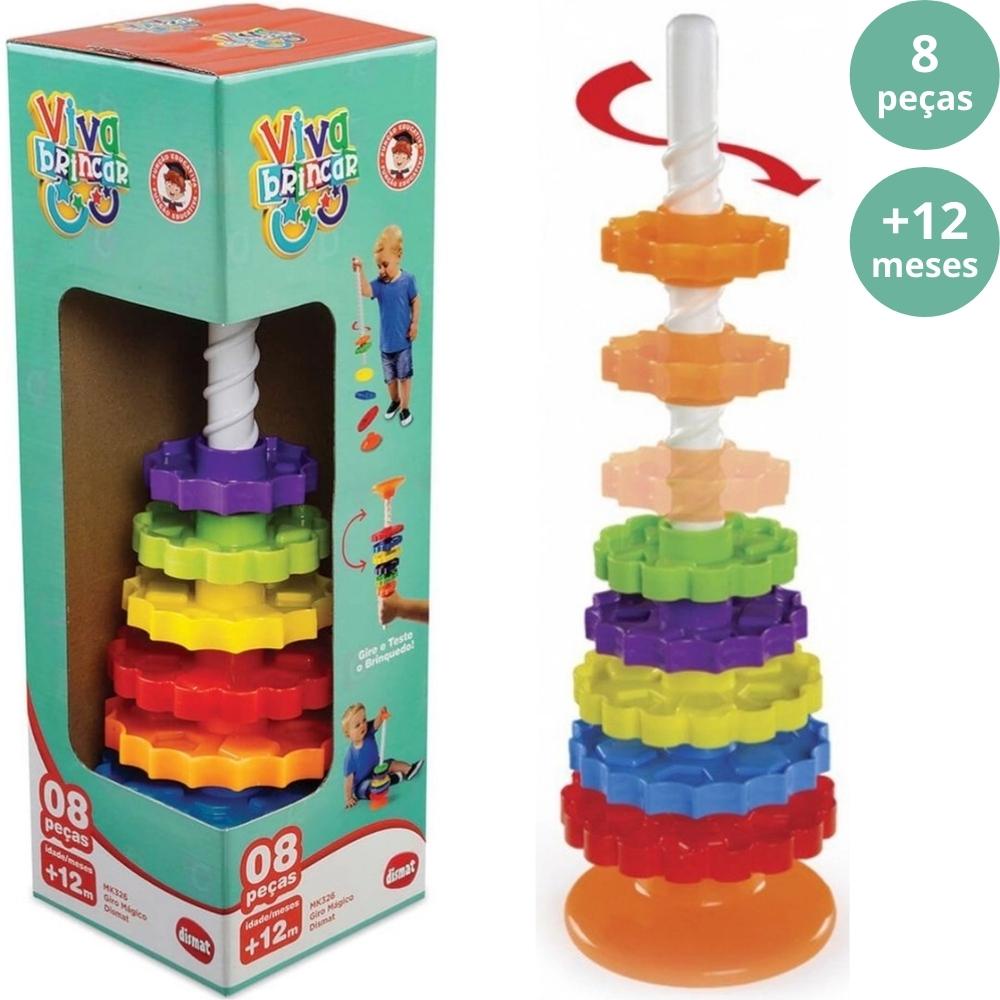 Brinquedo Infantil Educativo Engrenagem Giro Mágico 12 Meses Shopee