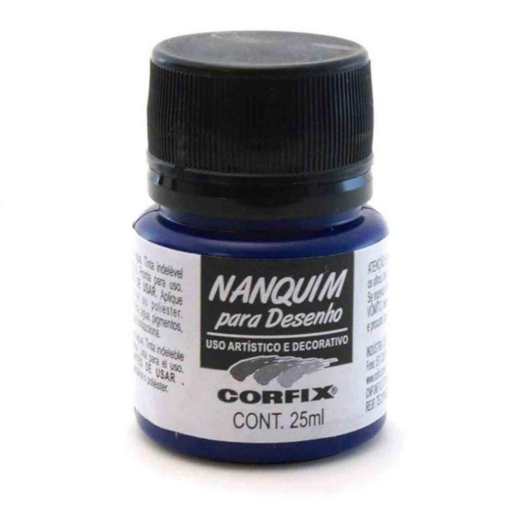 Tinta Nanquim Colorida Corfix 325 Azul Ultramar 25ml Shopee Brasil