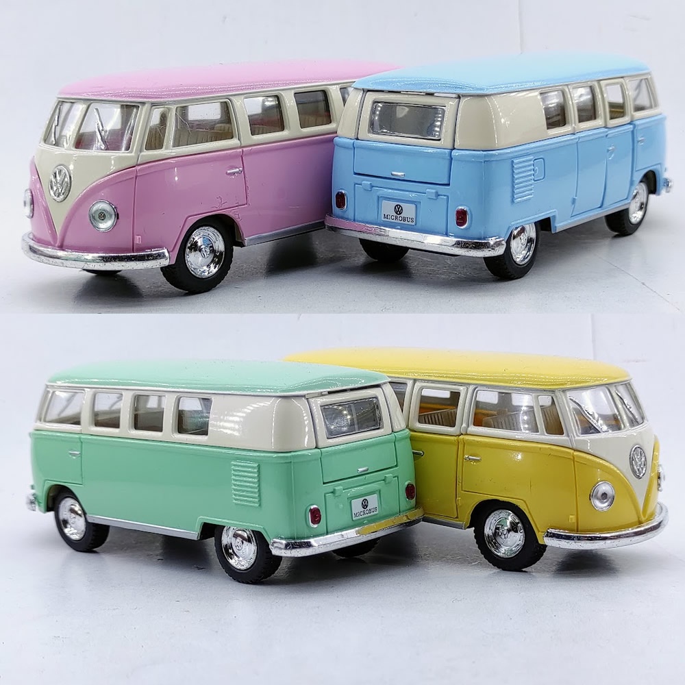 Carrinho De Brinquedo Em Miniatura Modelo Perua Kombi Da Volkswagen Na