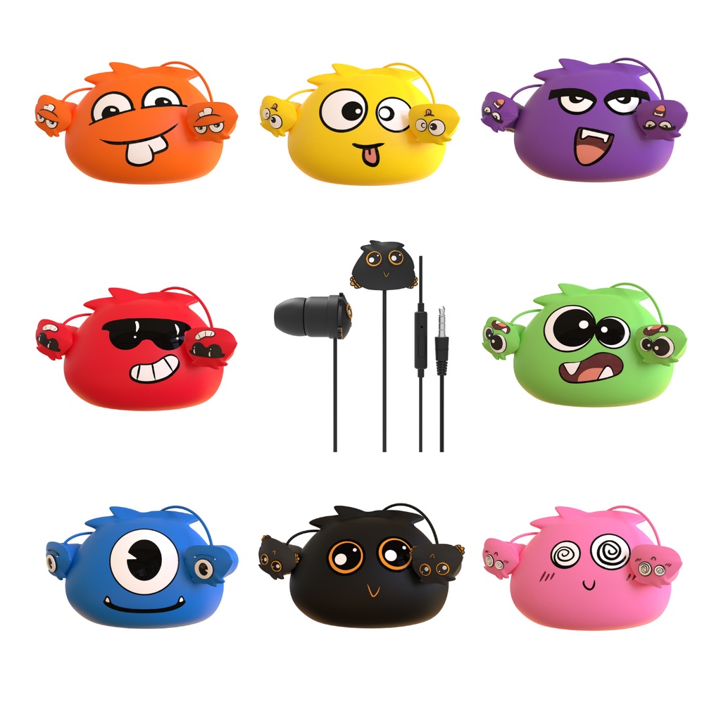 Xtrad Fone De Ouvido Desenho Cartoon Infantil Earphone Lc Shopee