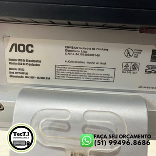 Monitor Aoc Polegadas Bivolt Usado Shopee Brasil