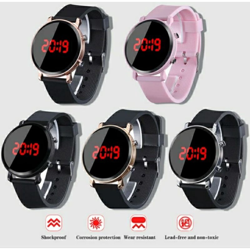 KIT 10 Relógios Digital led Feminino Unissex / Pulseira silicone colorido luxo sports Watch Atacado Revenda