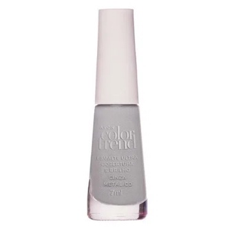 Avon Esmalte Ultra Cobertura E Brilho Color Trend Ml Cinza Met Lico